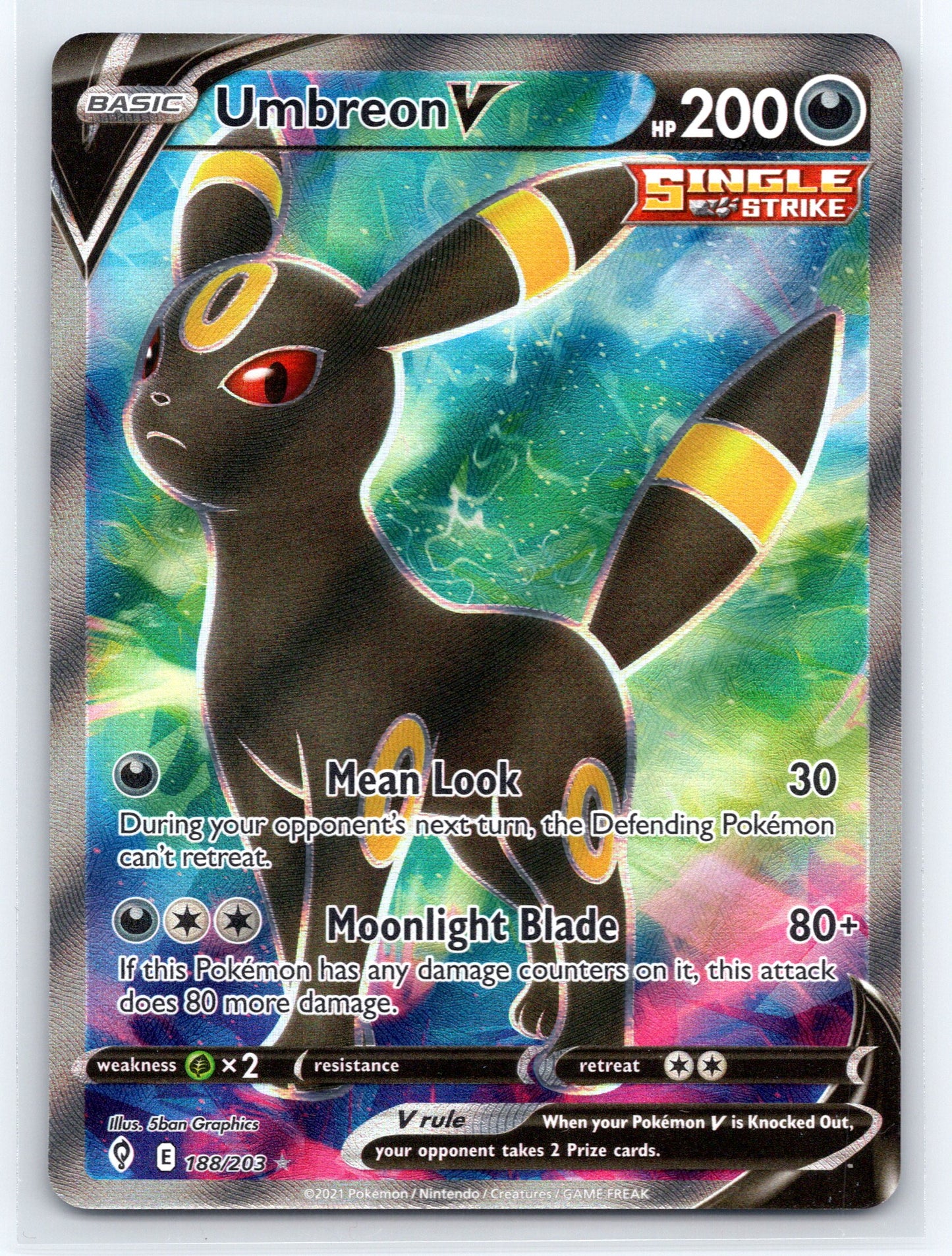 Umbreon V (Full Art) - #188/203 - SWSH07: Evolving Skies