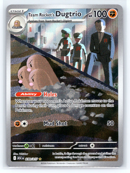 Team Rocket's Dugtrio - #239/217 - ME: Ascended Heroes