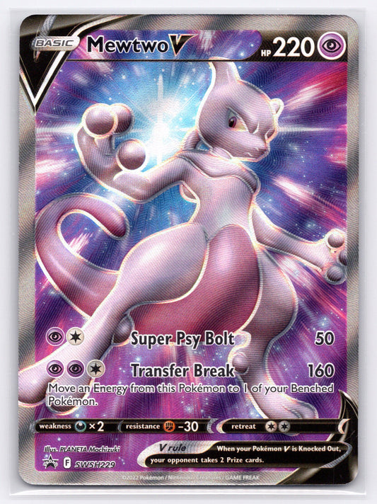 Mewtwo V - #SWSH229 - SWSH: Sword & Shield Promo Cards
