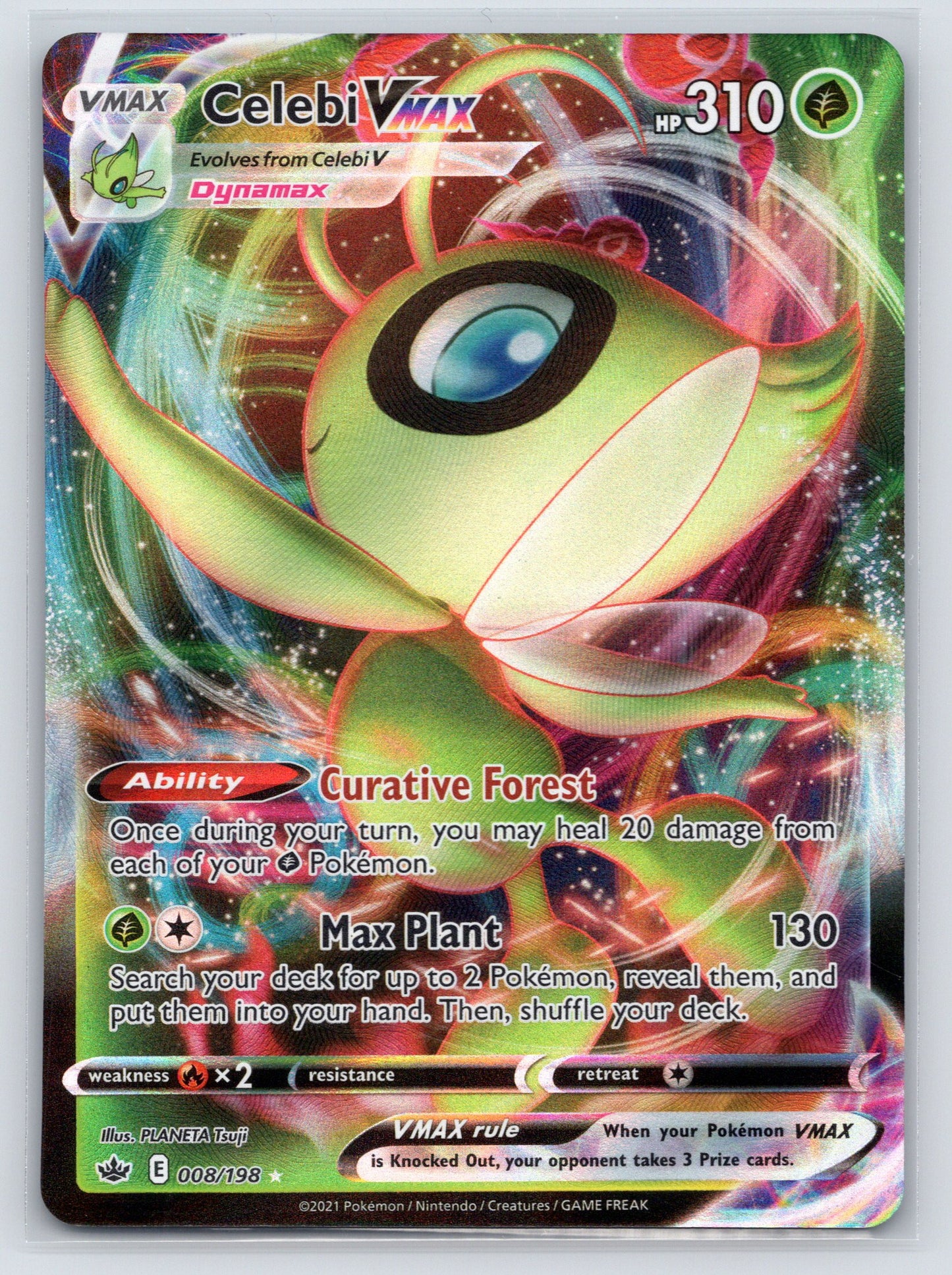 Celebi VMAX - #008/198 - SWSH06: Chilling Reign