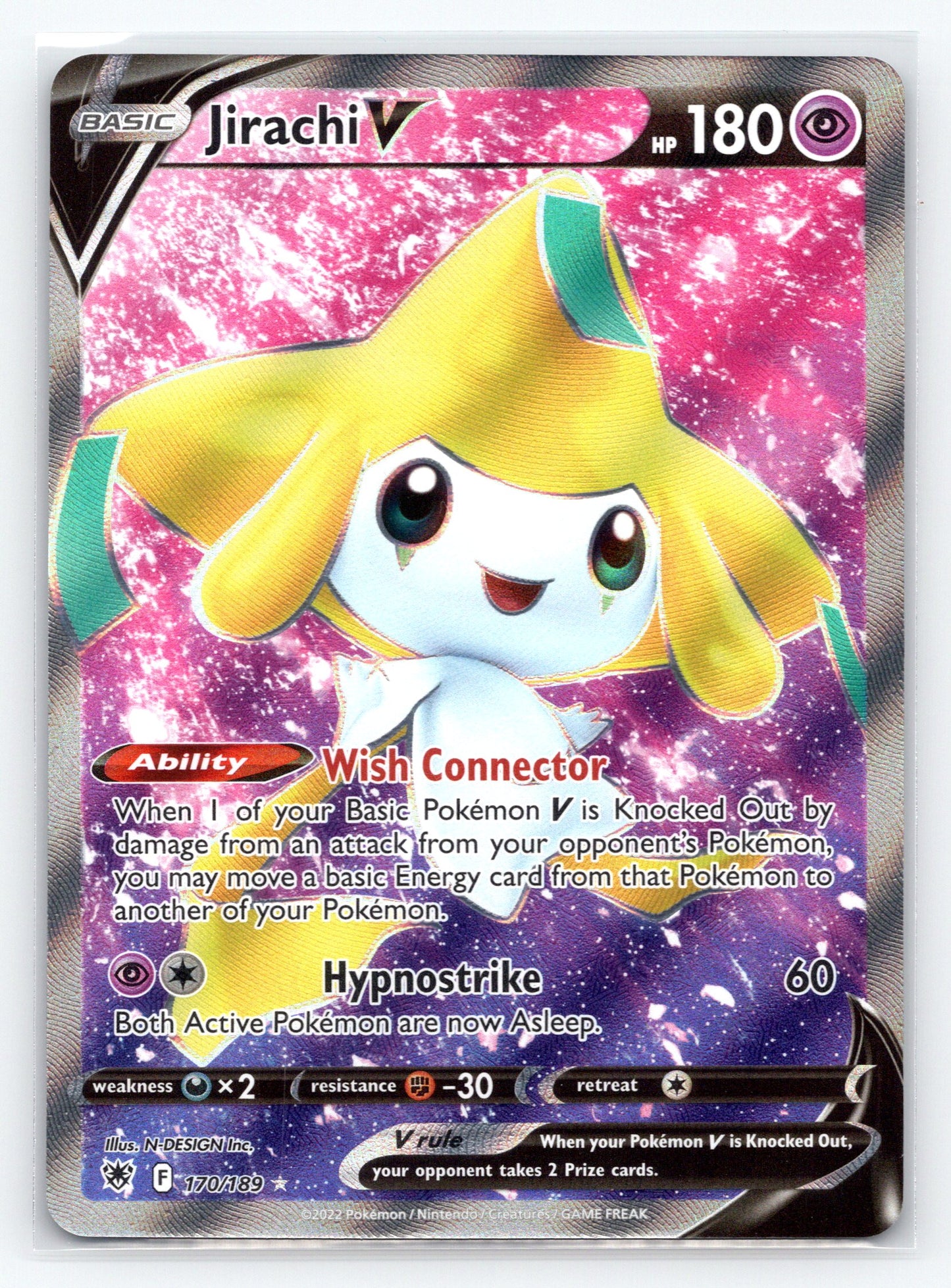 Jirachi V (Full Art) - #170/189 - SWSH10: Astral Radiance