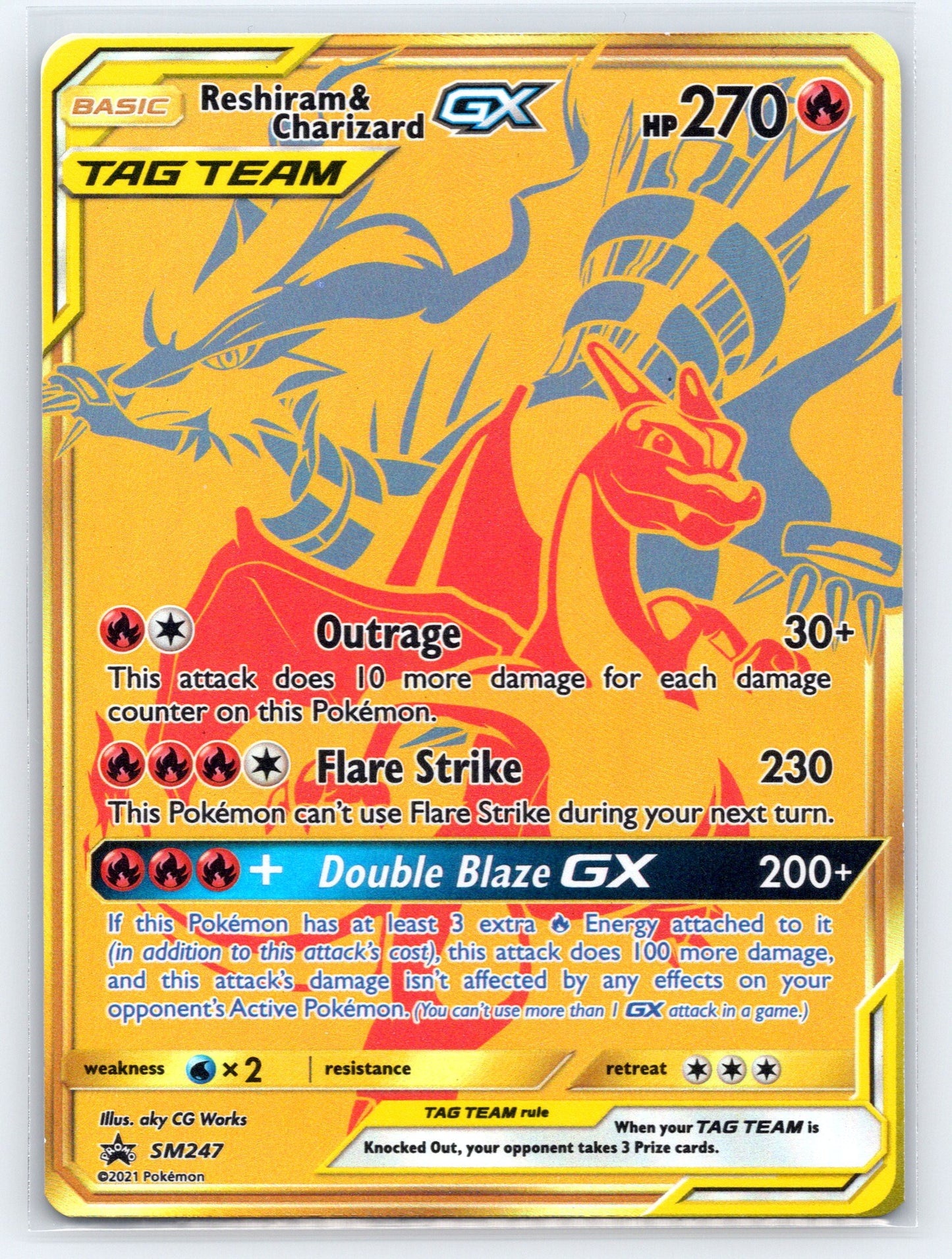 Reshiram & Charizard GX - #SM247 - SM Promos