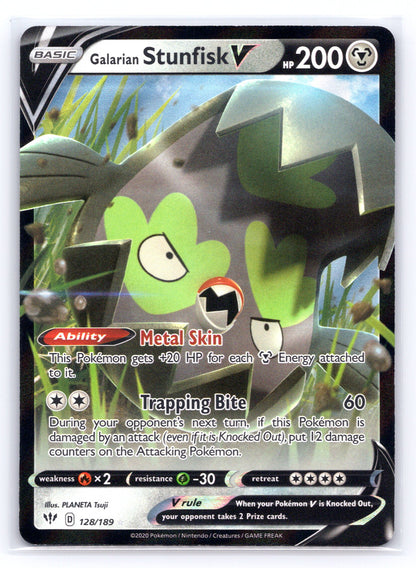 Galarian Stunfisk V - #128/189 - SWSH03: Darkness Ablaze