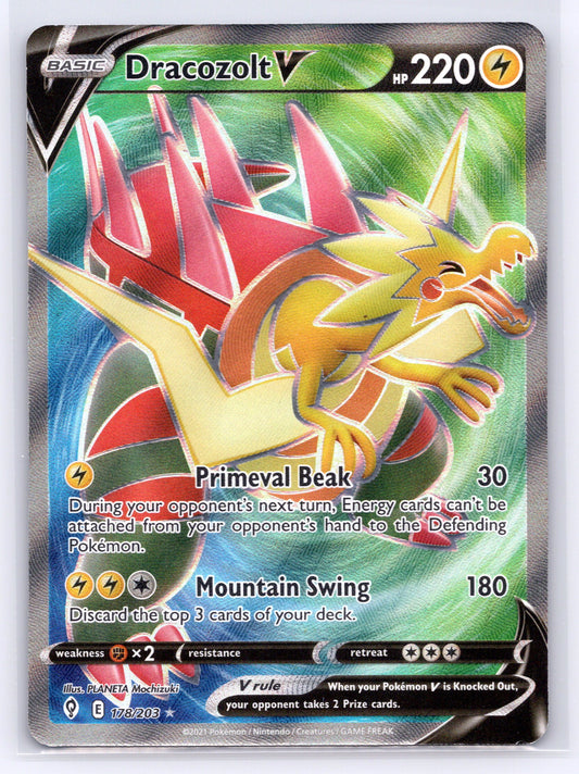 Dracozolt V (Full Art) - #178/203 - SWSH07: Evolving Skies