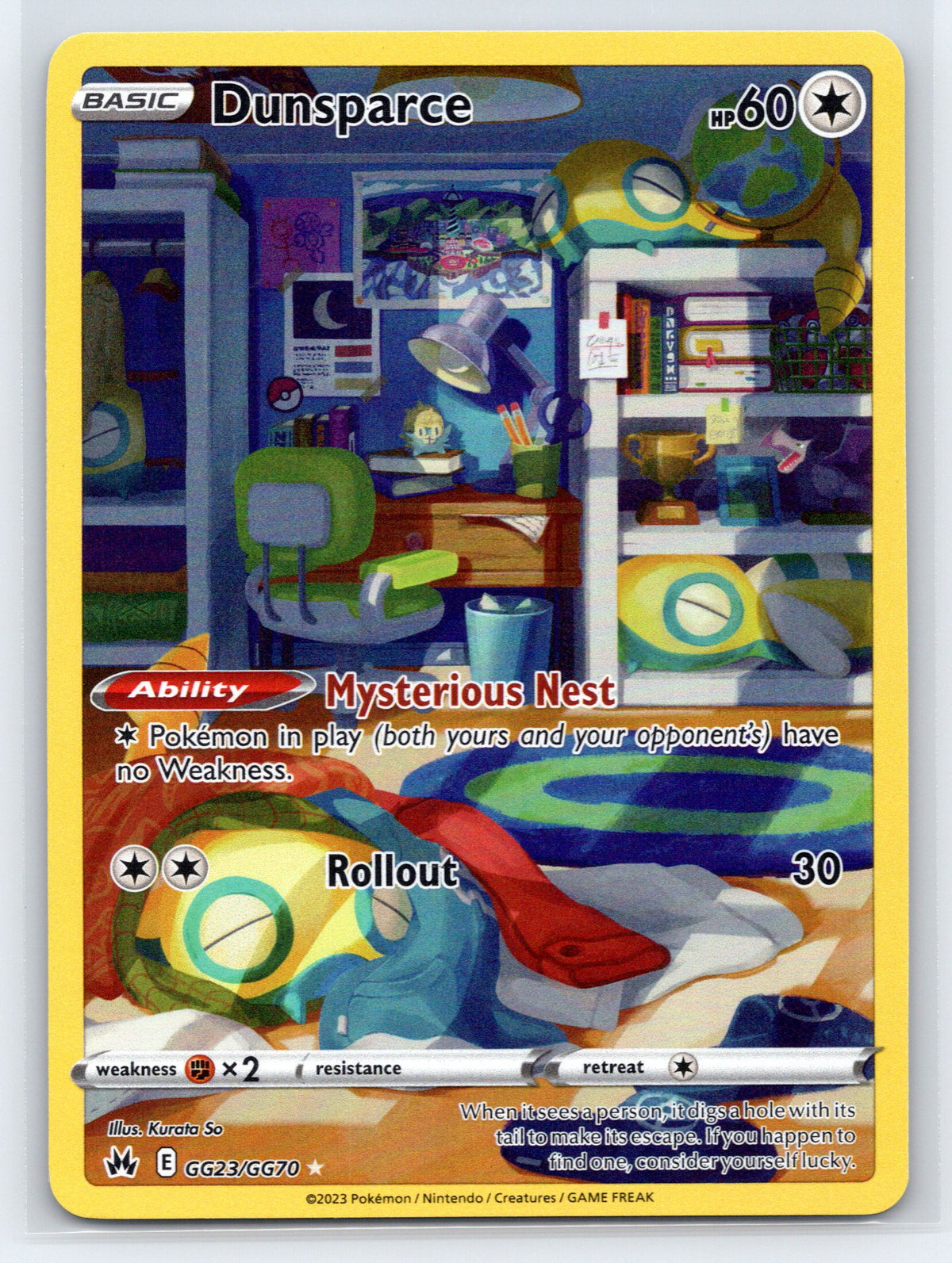 Dunsparce - #GG23/GG70 - SWSH: Crown Zenith: Galarian Gallery