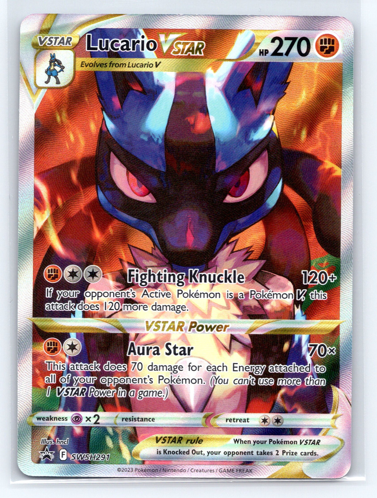 Lucario VSTAR - #SWSH291 - SWSH: Sword & Shield Promo Cards