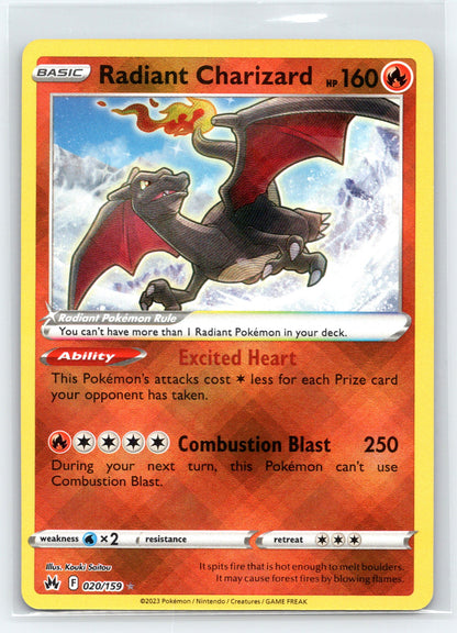 Radiant Charizard - #020/159 - SWSH: Crown Zenith
