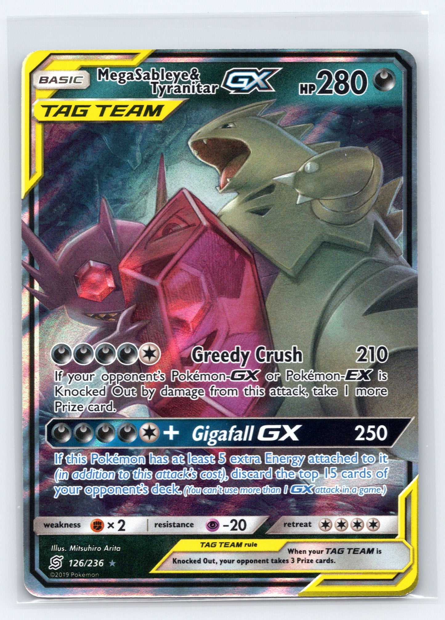 Mega Sableye & Tyranitar GX - #126/236 - SM - Unified Minds
