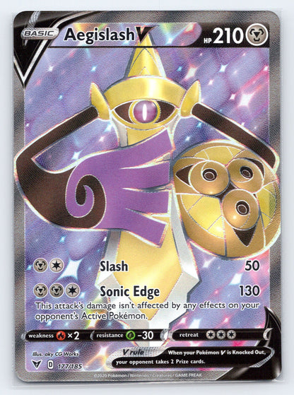 Aegislash V (Full Art) - #177/185 - SWSH04: Vivid Voltage