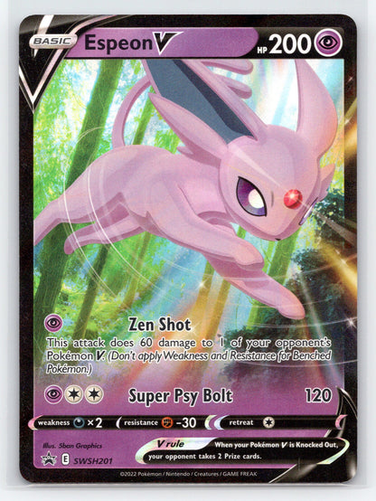 Espeon V - #SWSH201 - SWSH: Sword & Shield Promo Cards
