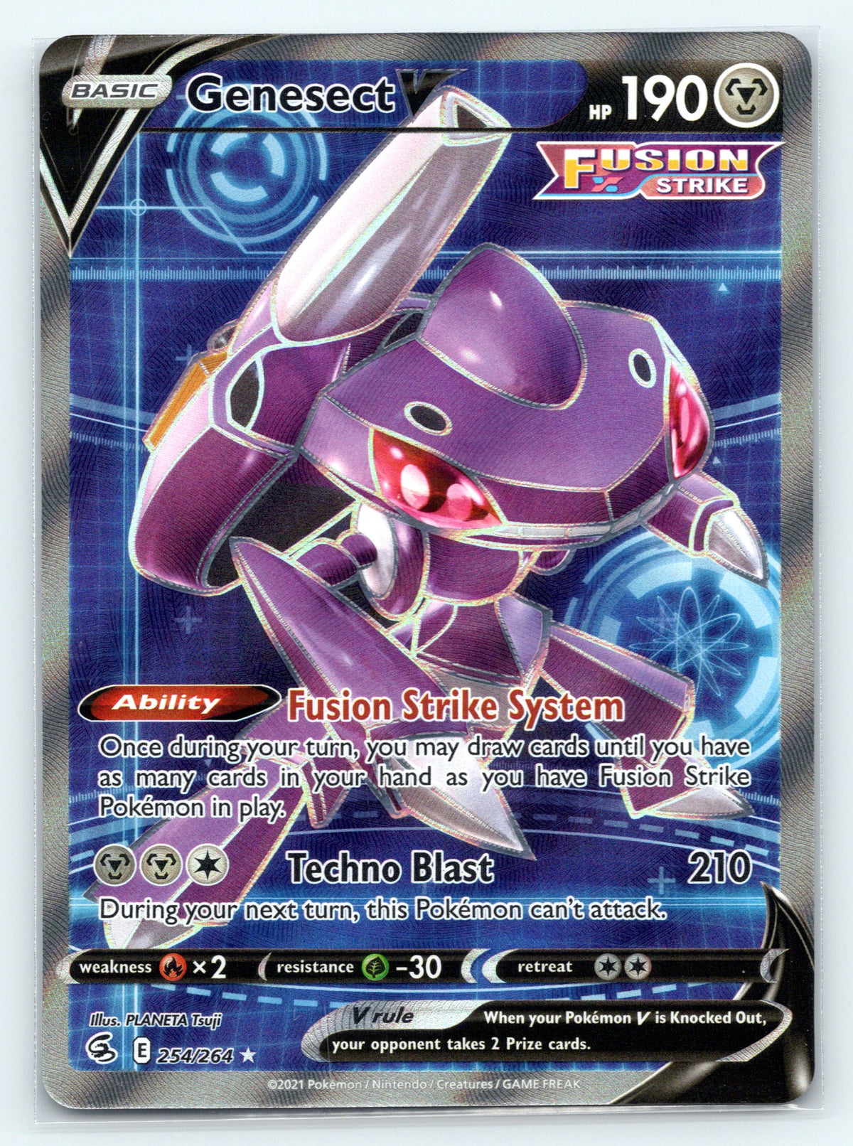 Genesect V (Full Art) - #254/264 - SWSH08: Fusion Strike