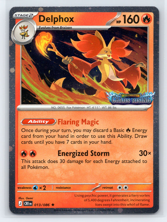 Delphox - #013/086 - Miscellaneous Cards & Products