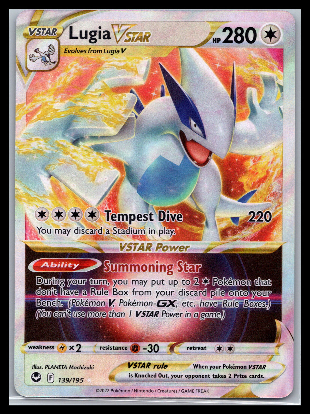 Lugia VSTAR - #139/195 - SWSH12: Silver Tempest