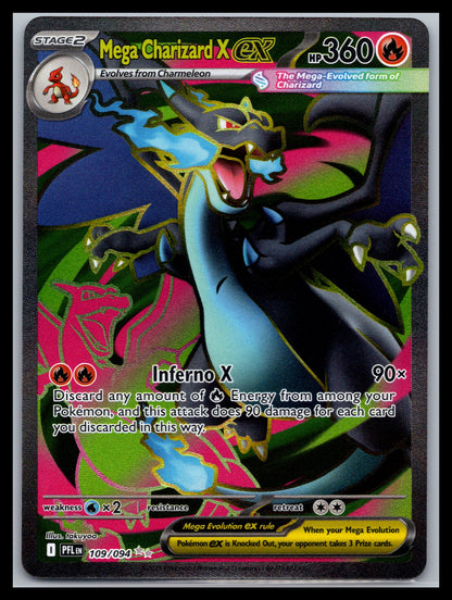 Mega Charizard X ex - #109/094 - ME02: Phantasmal Flames