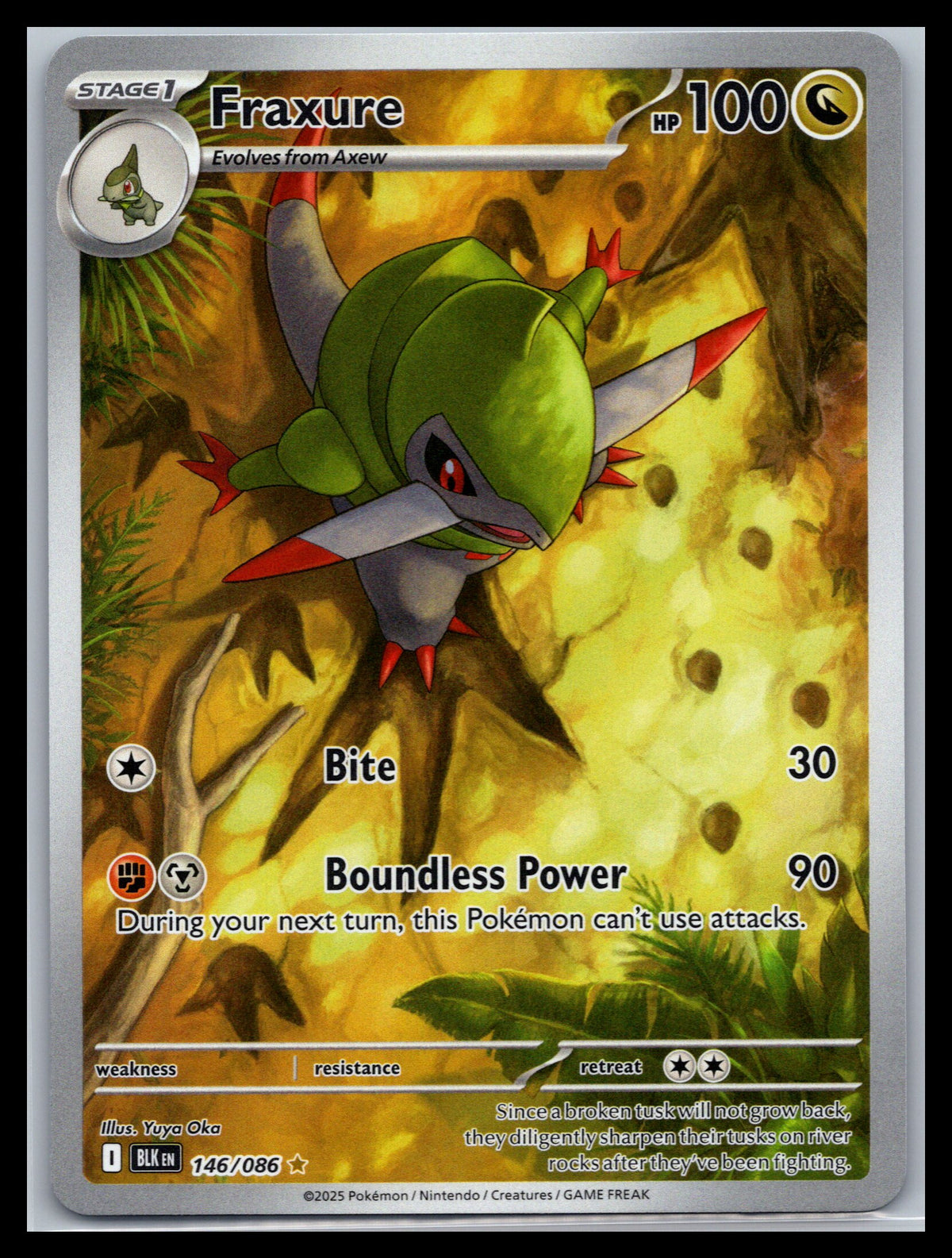 Fraxure - #146/086 - SV: Black Bolt