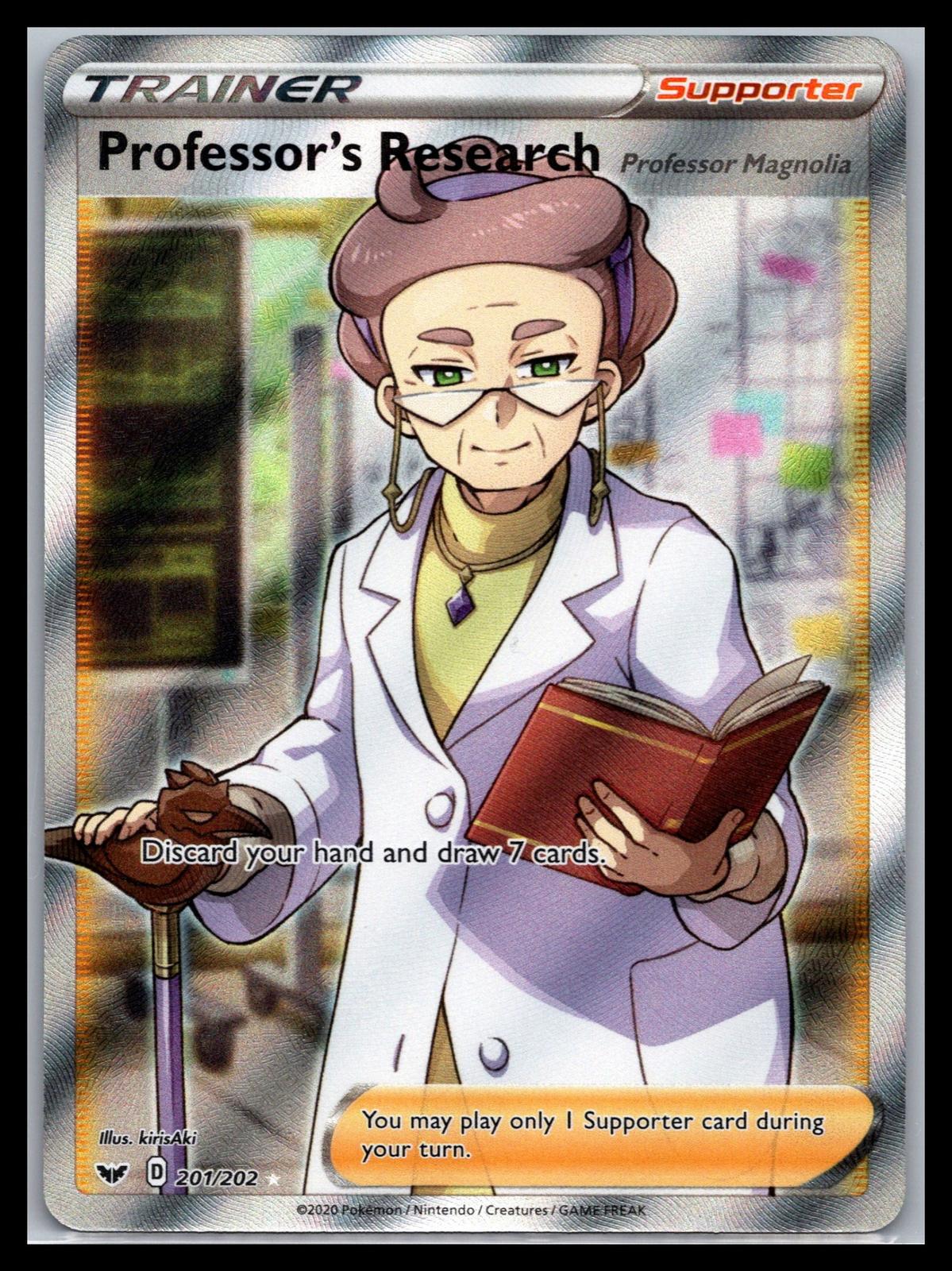 Professor's Research (Full Art) - #201/202 - SWSH01: Sword & Shield Base Set