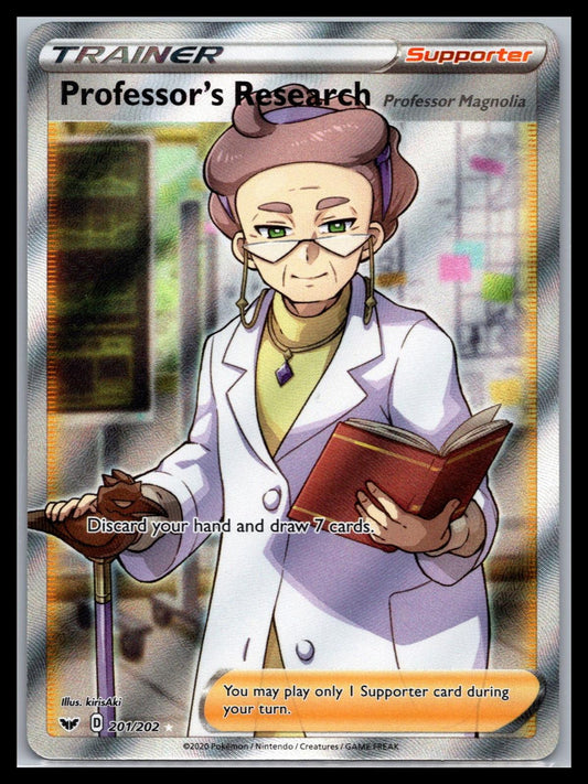 Professor's Research (Full Art) - #201/202 - SWSH01: Sword & Shield Base Set