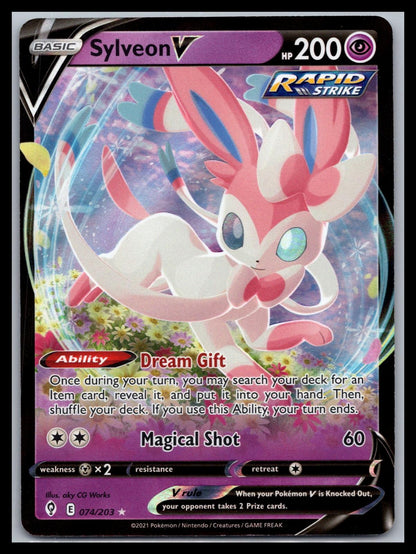 Sylveon V - #074/203 - SWSH07: Evolving Skies