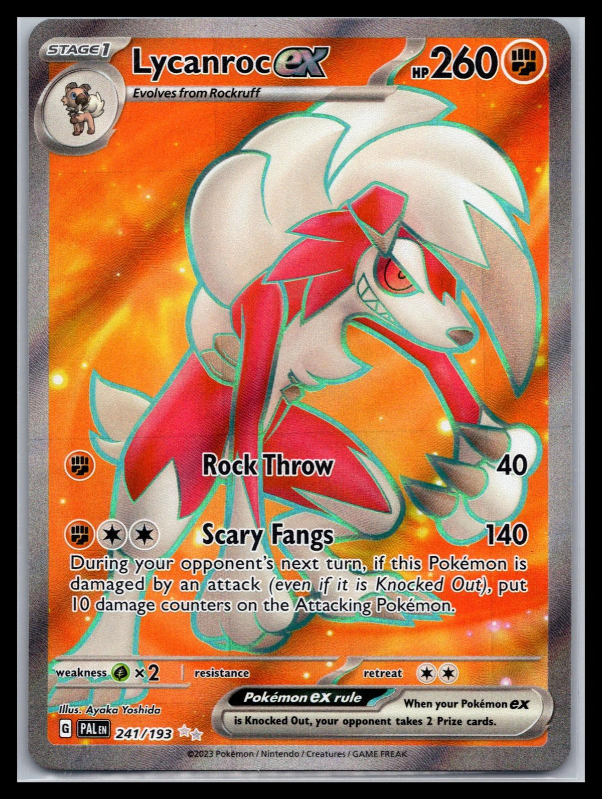 Lycanroc ex - #241/193 - SV02: Paldea Evolved