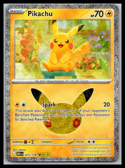 Pikachu - #025/128 - ME: 30th Celebration