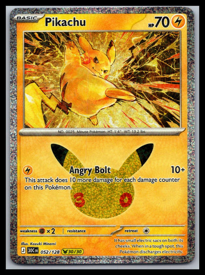 Pikachu - #052/128 - ME: 30th Celebration