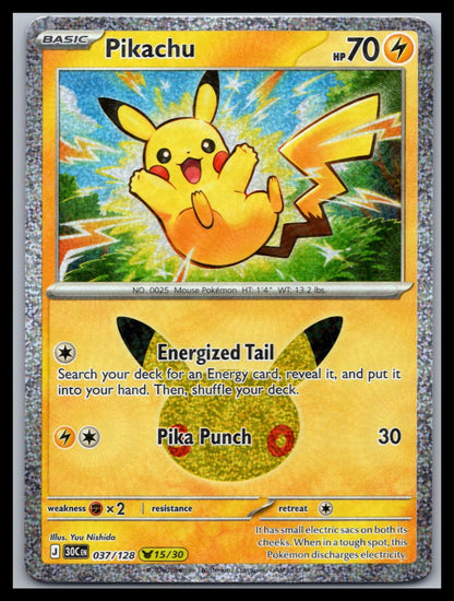 Pikachu - #037/128 - ME: 30th Celebration