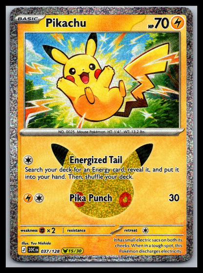 Pikachu - #037/128 - ME: 30th Celebration