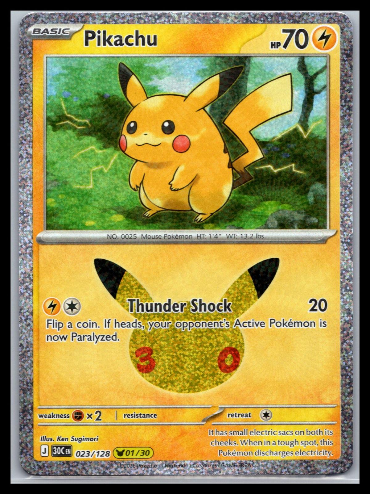 Pikachu - #023/128 - ME: 30th Celebration