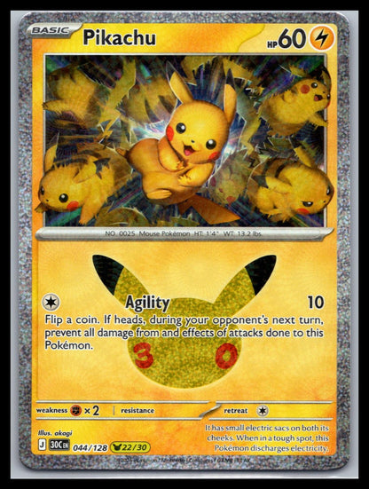 Pikachu - #044/128 - ME: 30th Celebration