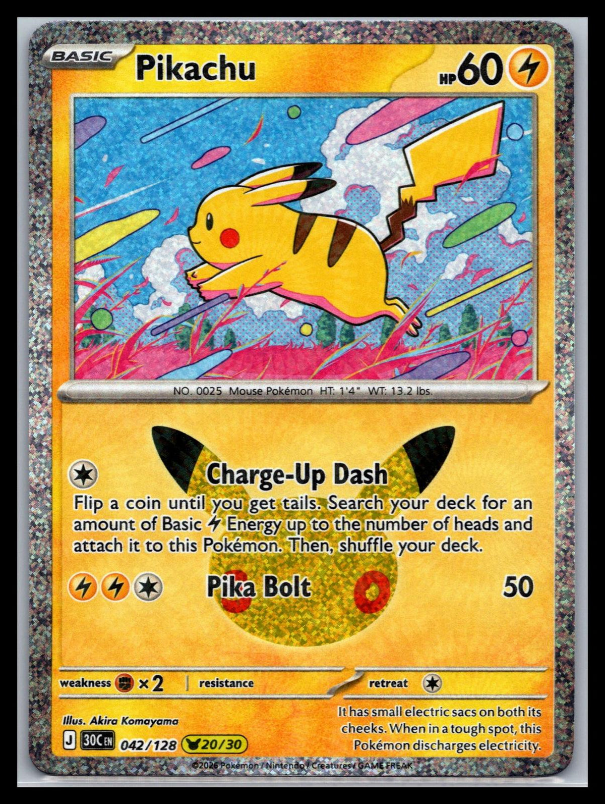Pikachu - #042/128 - ME: 30th Celebration
