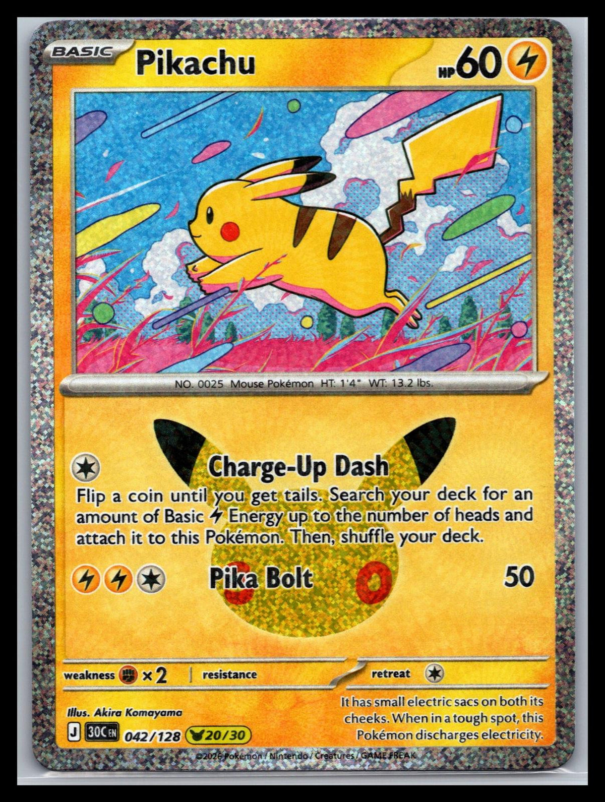 Pikachu - #042/128 - ME: 30th Celebration