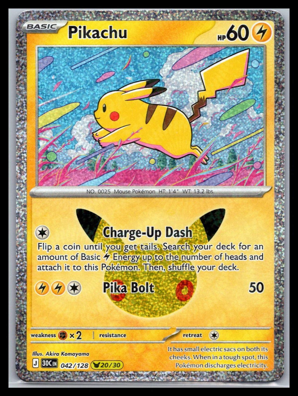 Pikachu - #042/128 - ME: 30th Celebration