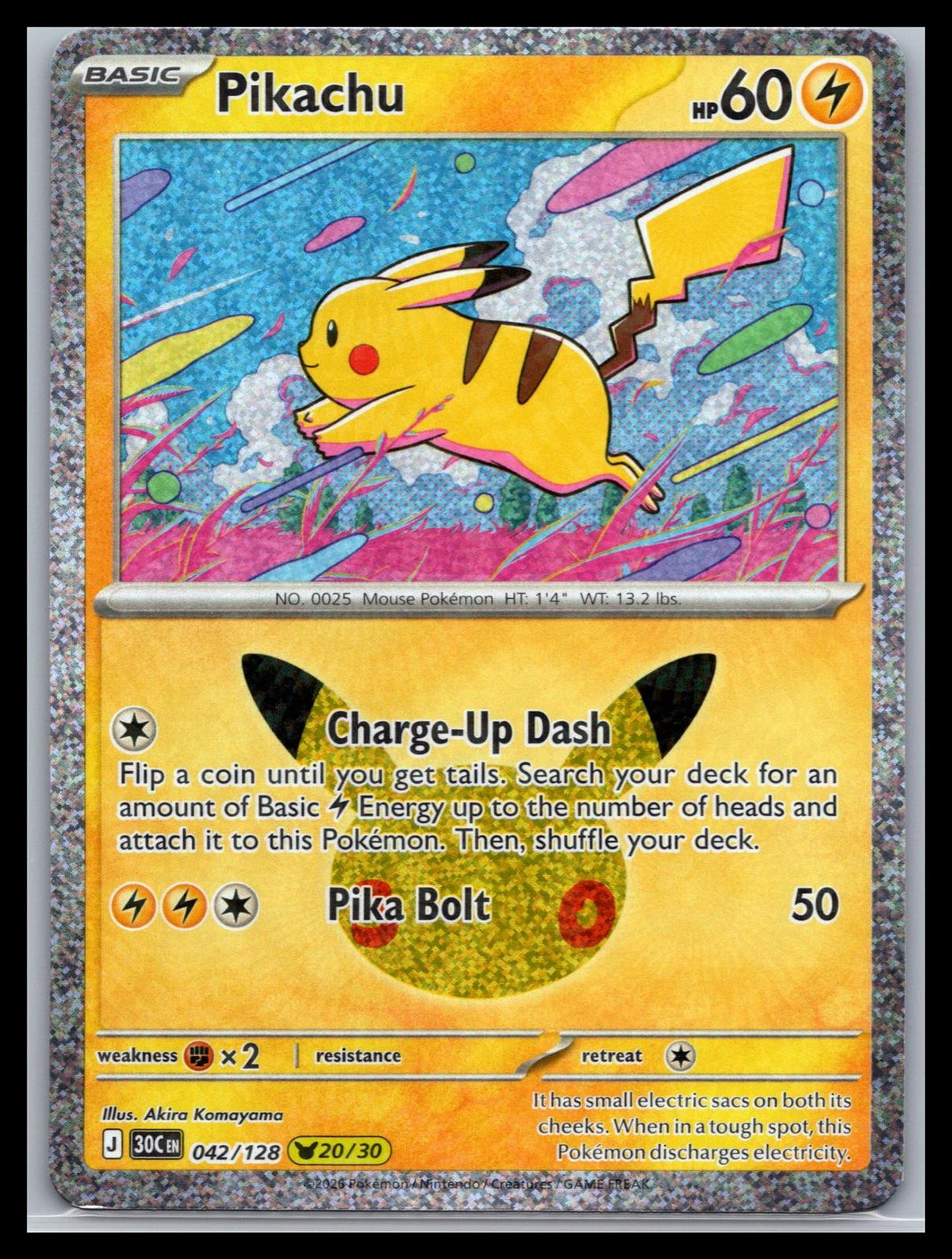 Pikachu - #042/128 - ME: 30th Celebration