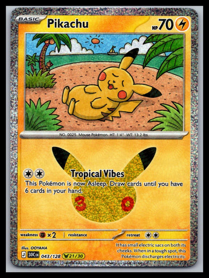 Pikachu - #043/128 - ME: 30th Celebration