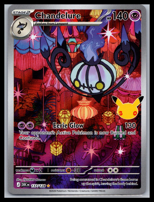Chandelure - #137/128 - ME: 30th Celebration