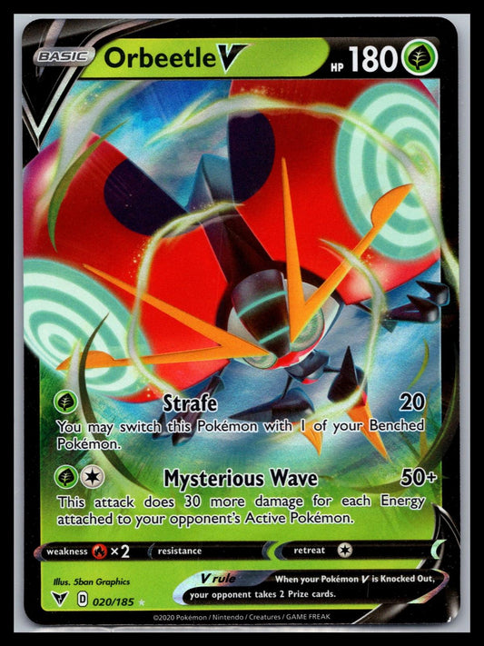 Orbeetle V - #020/185 - SWSH04: Vivid Voltage