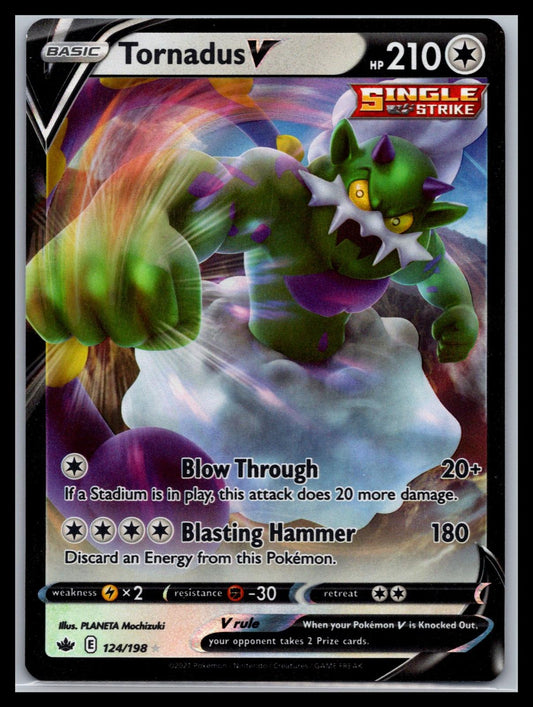 Tornadus V - #124/198 - SWSH06: Chilling Reign