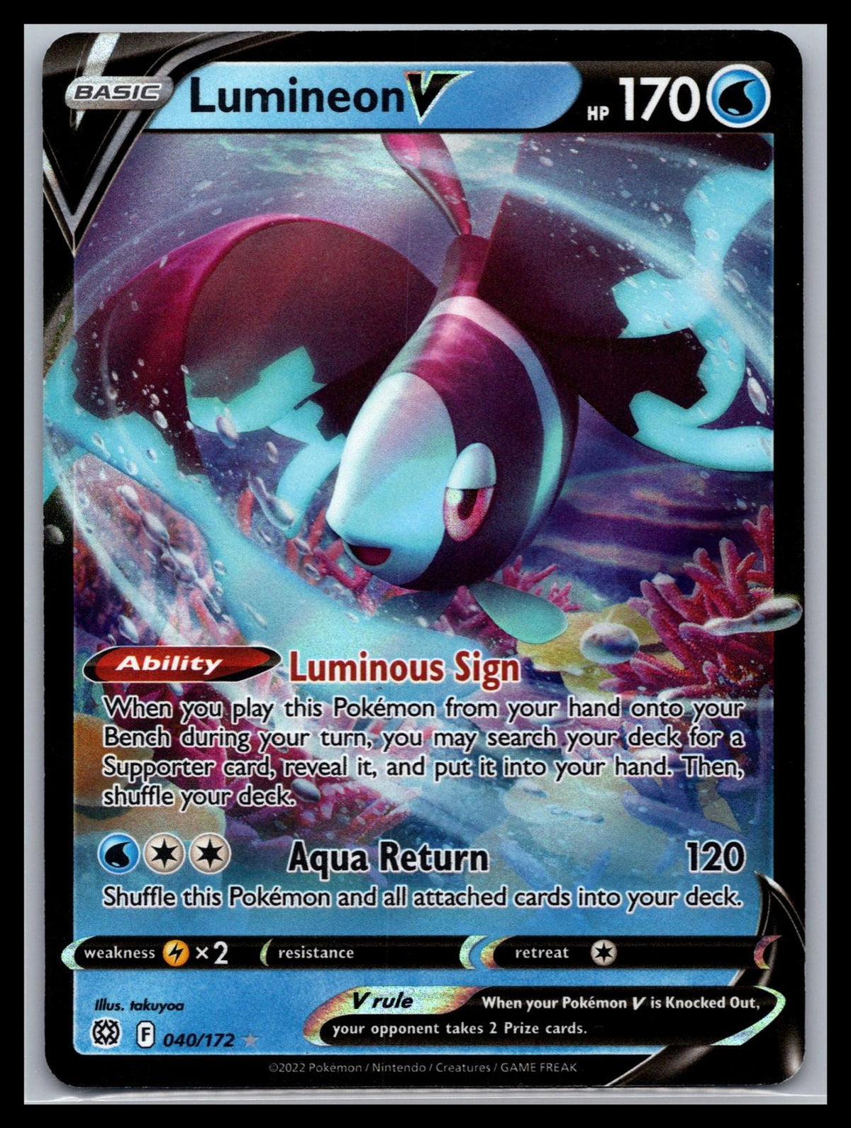 Lumineon V - #040/172 - SWSH09: Brilliant Stars