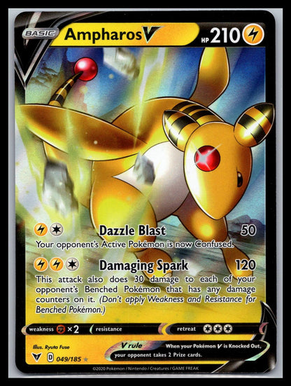 Ampharos V - #049/185 - SWSH04: Vivid Voltage