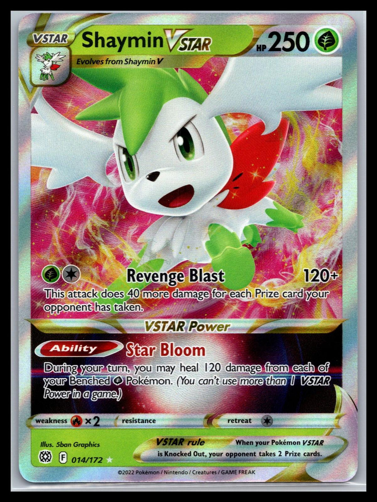 Shaymin VSTAR - #014/172 - SWSH09: Brilliant Stars