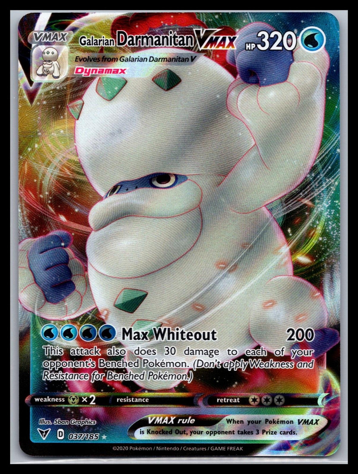 Galarian Darmanitan VMAX - #037/185 - SWSH04: Vivid Voltage