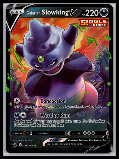 Galarian Slowking V - #099/198 - SWSH06: Chilling Reign