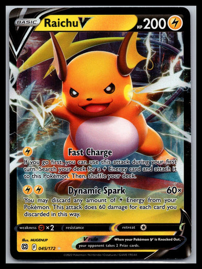 Raichu V - #045/172 - SWSH09: Brilliant Stars