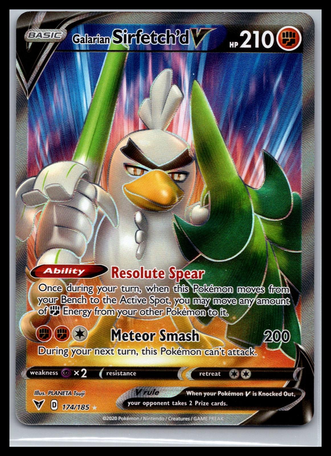 Galarian Sirfetch'd V (Full Art) - #174/185 - SWSH04: Vivid Voltage