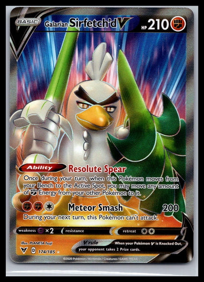 Galarian Sirfetch'd V (Full Art) - #174/185 - SWSH04: Vivid Voltage
