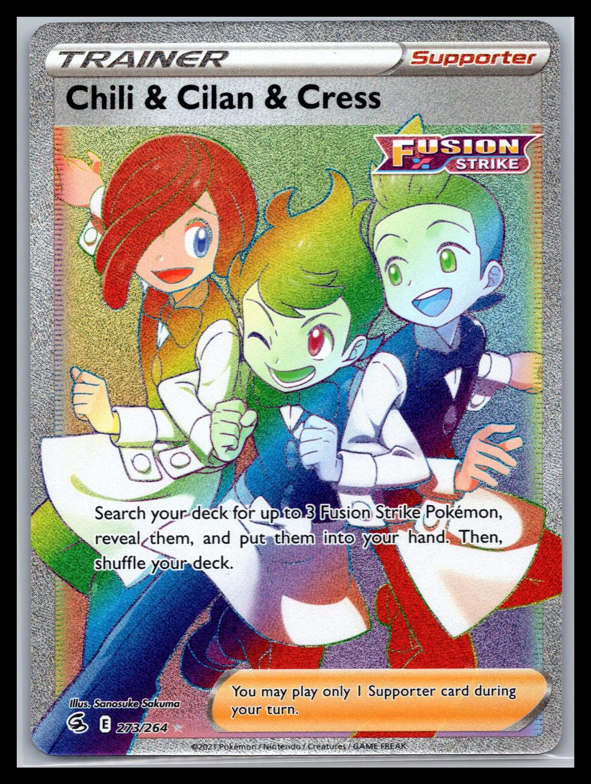Chili & Cilan & Cress (Secret) - #273/264 - SWSH08: Fusion Strike