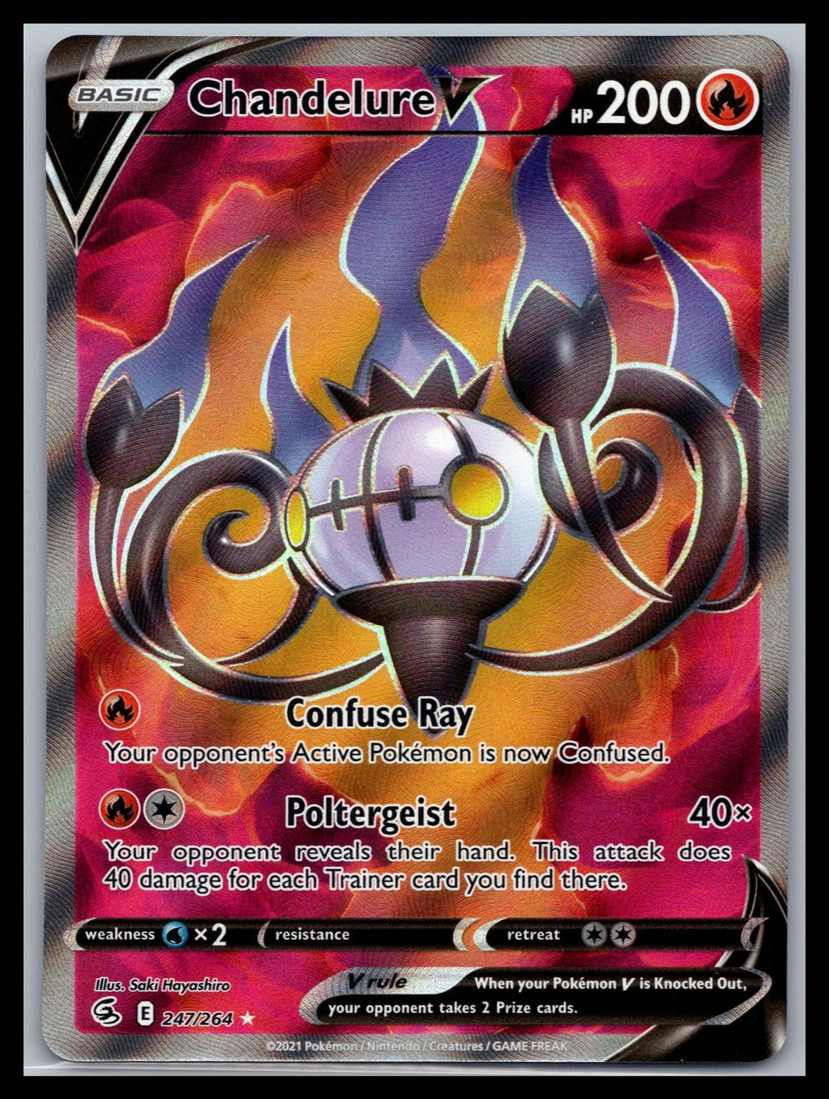 Chandelure V (Full Art) - #247/264 - SWSH08: Fusion Strike