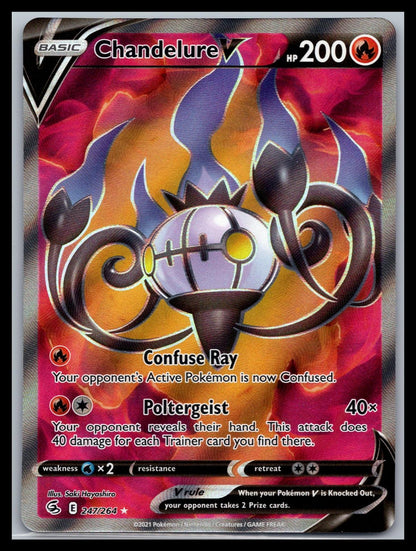 Chandelure V (Full Art) - #247/264 - SWSH08: Fusion Strike