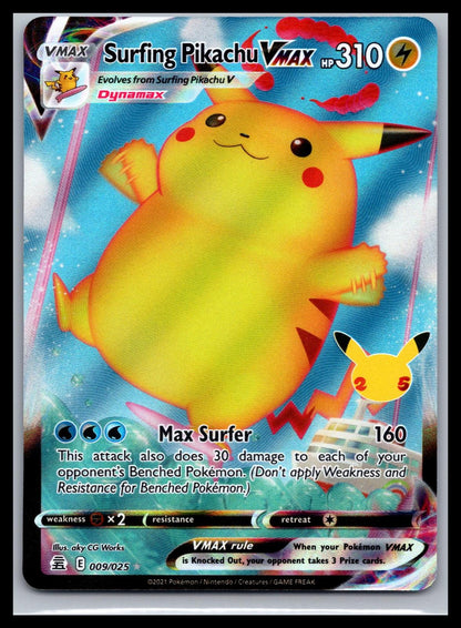 Surfing Pikachu VMAX - #009/025 - Celebrations