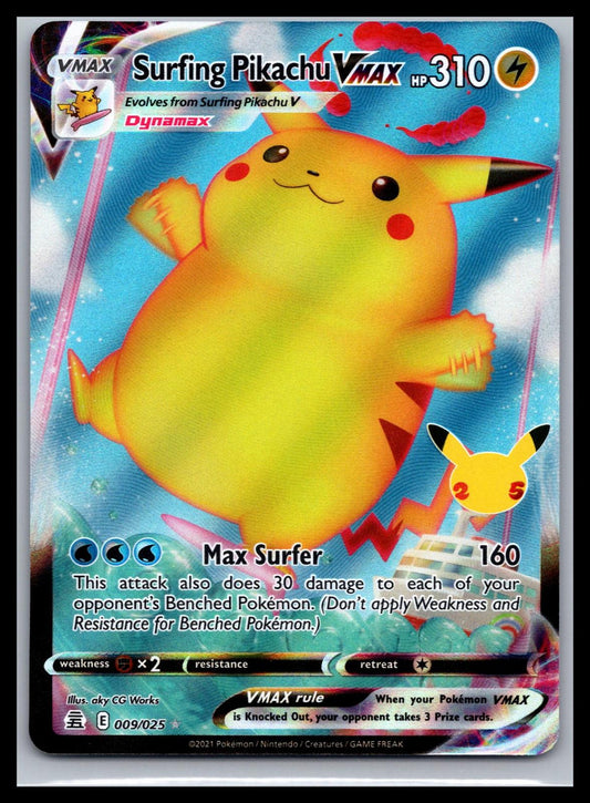Surfing Pikachu VMAX - #009/025 - Celebrations
